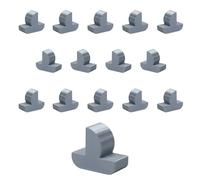 Pezzi di ricambio per gioco da tavolo Catan | Barche | Pezzi di coloni | Set marittimi (B20 - Argento seta)