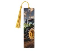 Pezzi di ricambio per macchine agricole Segnalibri in legno per gli amanti dei libri, Segnalibro fai da te fatto a mano con nappe colorate Marcatori di pagina stampati su entrambi i lati, accessori