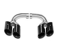 Pezzi Di Ricambio Per Porsche Cayenne 9Y0 Quad Sport Terminale Di Scarico Marmitta 2018-2024 Sostituzione Originale Installazione(Petrol-Black)
