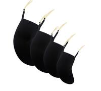 pezzi di ricambio per violino 3/4 4/4 Violino Spalla Resto Spalla Pad Mento Morbido Cotone Pad Puro Cotone Confortevole Riduzione della Pressione Violino Resto (Color : Bk3/4-4/4)