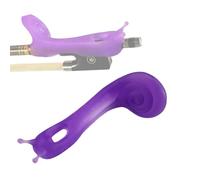 pezzi di ricambio per violino 4/4-1/8 Impugnatura Per Arco Per Violino Correttore Per Postura Dell'arco Per Violino Accessori Universali In Silicone Aiuto Per Principianti (Color : Purple)