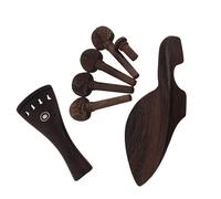 pezzi di ricambio per violino 4/4 Accessori in legno per violino Tirare la pedana per la mentoniera Pulsante per la corda dell'asta del violino Strumento di riparazione del violino