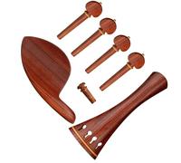 pezzi di ricambio per violino 4/4 Violino Kit Dimensioni Accessori per violino Picchetto per violino Cordiera Mentoniera Puntale Parti di violino di ricambio