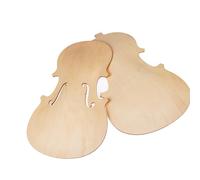 pezzi di ricambio per violino Parte superiore e fondo del violino 1/4 in legno massello di violino non finito per accessori per violino 1/4