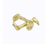 pezzi di ricambio per violino Parti del supporto per guancia per violino 3/4 4/4 Accessori per violino anteriore e posteriore Parti per violino (Color : Gold)
