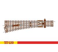 Pezzi Di Rotaia Singoli A Sinistra HORNBY TT8008 TT:120 Scala 1:120 166MM