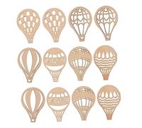 pezzi fai da te a forma di mongolfiera, dischi in legno, per decorazioni da parete creative, progetti artigianali, per cameretta dei bambini e feste