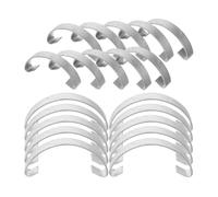 Pezzi Gancio Design 30 in Argento Acciaio per Porta, Gabbia | Sospensione sulla Porta, Portata Affidabile, Salva Spazio, Non Si Deforma, Accessorio per Gabbie e Pollaio