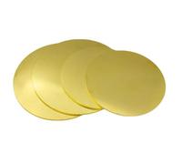 Pezzi Grezzi in Rame, Dischi Metallici per artigia 4 Pezzi H62 Piastra Sottile in Ottone, Piastra Rotonda in Rame Spessore 2 mm Adatta for la Produzione di Varie Parti meccaniche(Diameter 10 mm)