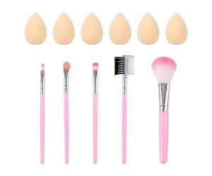 Pezzi Mini Soffio E 5 Pezzi Di Spazzole Per Il Trucco, Strumenti Per Il Trucco, Soffi Portatili, Soffi Di Spugne, Fogli Multifunzionali