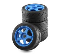 Pezzi Modelli RC Per Arrma 1/8 Per Infraction 1/7 6s F1 Per Limitless 4 Pezzi 102mm Pneumatico In Gomma Ruota Pneumatico 12mm Esagonale Rc Per Parti Di Aggiornamento Auto Da Per Corsa(Blue)