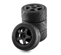Pezzi Modelli RC Per Arrma 1/8 Per Infraction 1/7 6s F1 Per Limitless 4 Pezzi 102mm Pneumatico In Gomma Ruota Pneumatico 12mm Esagonale Rc Per Parti Di Aggiornamento Auto Da Per Corsa(Black)