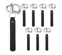 pezzi moschettone a sgancio rapido con impugnatura in pelle PU, clip girevole per maschera SCBA in acciaio inossidabile 316