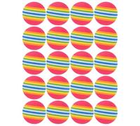 Pezzi Pallina Rossa in Arcobaleno 20 da 42mm Eva Allenamento, Golf | Morbida e Leggera, Uso Interno Sicuro, Aiuto Pratica, Colore Rosso, Misura 42mm