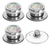 Pezzi Pomelli per coperchi di pentole con termometro, manico in vetro per coperchi di pentole, pomelli per coperchi di pentole, pomelli per