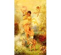 Pezzi Poster Stampa d'arte Immagini Dipinti Famosi la dea della primavera di Hans Zatzka per Decorazioni per la Casa 60x90cm
