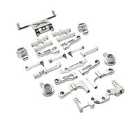 Pezzi Ricambio Auto Rc Per MN38 1/16 In Metallo Anteriore E Posteriore Per Forcellone Sterzo Tazza Ammortizzatore Torre Del Corpo Messaggi Monti Sterzo Montaggio RC Auto Parti Di Aggiornamento(Silver)