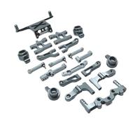 Pezzi Ricambio Auto Rc Per MN38 1/16 In Metallo Anteriore E Posteriore Per Forcellone Sterzo Tazza Ammortizzatore Torre Del Corpo Messaggi Monti Sterzo Montaggio RC Auto Parti Di Aggiornamento(Grey)
