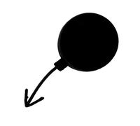 Pezzi Ricambio Per Seat Ibiza 2018 2019 2020 2021 2022 Cappuccio Gancio Di Traino Paraurti Anteriore 6F0807241(Black Unpainted)