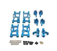 Pezzi Ricambio Per WLtoys 124008 Per RIaarIo Per JJRC C8803 1/14 1/12 Set Di Parti Di Ricambio In Metallo Accessori Aggiornati Per Auto RC(Blue)