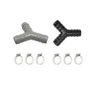 Pezzi ricambio riduttore a Y tubo scarico lavatrice 2PCS | Adattatore a tre vie in plastica for collegamento tubo sdoppiato