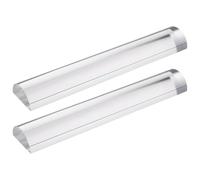 Pezzi Righello in Ingranditore Trasparente Acrilico 2x 2 | Striscia Blu Scorrevole, 15cm Compatto, per Bibbia e Giornale, Portatile, Chiaro, Resistente All'usura