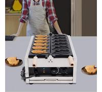 Pezzi Taiyaki Fish Waffle Maker Iron, Macchina elettrica Commerciale per Taiyaki, Rivestimento Antiaderente, per Negozi di Alimentari, ristoranti, Preparazione di Waffle