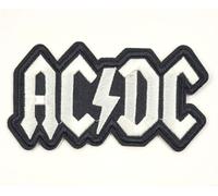 Pezzo AC/DC Toppa Ricamata ACDC Argento-Bianco Colorato