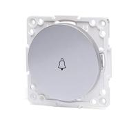 Pezzo argento per interruttore a campanello tedesco, ideale per modernizzare la tua casa. Il suo design elegante unisce funzionalità e stile in un unico componente.