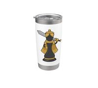 Pezzo degli scacchi Regina Scacchi Gioco da tavolo Bicchiere termico in acciaio inox doppia parete