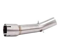 Pezzo Di Auto Per Yamaha Fazer FZ1 FZ1N FZ1000 Tubo Di Scarico Centrale Per Moto Slip-on Marmitta Escape 2006-2015(Silver)