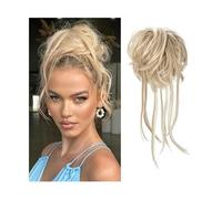 Pezzo di capelli chignon disordinato Chignon disordinato Estensioni for chignon ricci con coda dritta Elastici for capelli Coda di cavallo Posticci for donna Evidenzia l'artiglio di estensione della c