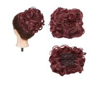 Pezzo di capelli chignon disordinato Pettine sintetico grande con clip nell'estensione dei capelli ricci Chignon Pezzi di capelli Donna Updo Cover Parrucchino Estensione Chignon Evidenzia l'artiglio d