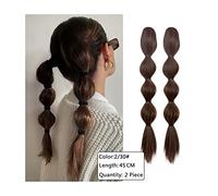 Pezzo di Capelli per Chignon Disordinato da Donna 1 pacchetto di estensioni dei capelli della treccia della schiuma sintetica dell'artiglio della clip della coda di cavallo delle estensioni dei capell