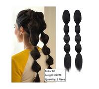 Pezzo di Capelli per Chignon Disordinato da Donna 1 pacchetto di estensioni dei capelli della treccia della schiuma sintetica dell'artiglio della clip della coda di cavallo delle estensioni dei capell