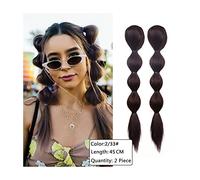 Pezzo di Capelli per Chignon Disordinato da Donna 1 pacchetto di estensioni dei capelli della treccia della schiuma sintetica dell'artiglio della clip della coda di cavallo delle estensioni dei capell