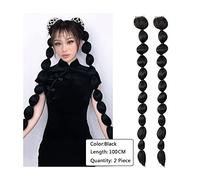 Pezzo di Capelli per Chignon Disordinato da Donna 1 pacchetto di estensioni dei capelli della treccia della schiuma sintetica dell'artiglio della clip della coda di cavallo delle estensioni dei capell