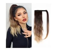 Pezzo di Capelli per Chignon Disordinato da Donna 16 pollici Onda Lunga Coda di Cavallo Allungamento Sintetico Riccio Coda di Cavallo Estensione Dei Capelli Parrucca Bun Parrucca Capelli Chignon for L
