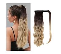Pezzo di Capelli per Chignon Disordinato da Donna 16 pollici Onda Lunga Coda di Cavallo Allungamento Sintetico Riccio Coda di Cavallo Estensione Dei Capelli Parrucca Bun Parrucca Capelli Chignon for L