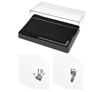 Pezzo Di Piattaforma Di Stampa Nera E 10 Foglie Di Stampa, Piattaforma Di Pressione Rettangolare, Forniture Per Ufficio, Riutilizzabile, Adatto Per La Stampa E L'Impronta Delle Dita