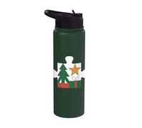 Pezzo di puzzle di Natale Stainless Steel Insulated Water Bottle