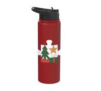 Pezzo di puzzle di Natale Stainless Steel Insulated Water Bottle