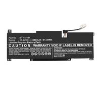CoreParts Batteria per laptop BTY-M491 51,30Wh Li-Pol 11,4V 4500mAh per MSI Modern 15 A10M