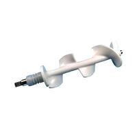 Pezzo di ricambio for albero agitatore, asta di ricambio for frullatore, compatibile con macchine for gelato soft serve BQL - Asse in acciaio inossidabile di colore bianco