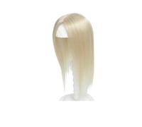 Pezzo di topper da 7 * 10 cm con veri capelli umani for donne con capelli sottili, base in pelle naturale for uso quotidiano(12inch)
