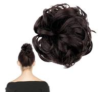 Pezzo disordinato chignon clip ondulato ricci clip in chignon coda di cavallo parrucchino extension sintetiche per le donne 0222