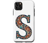 Pezzo indossabile ispirato al mosaico artistico lettera S artigianale Custodia per iPhone 11 Pro Max