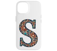 Pezzo indossabile ispirato al mosaico artistico lettera S artigianale Custodia per iPhone 14