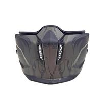 Pezzo mento MT Helmets Streetfighter Darkness nero "Click"