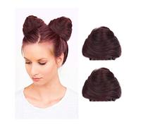 Pezzo per capelli chignon 2 Pezzi Ciambella Chignon Pezzi di Capelli Sintetici Estensione del Panino Mini Clip Artiglio nelle Estensioni dei Capelli Disordinati Parrucca, Accessorio for Donne Ragazze